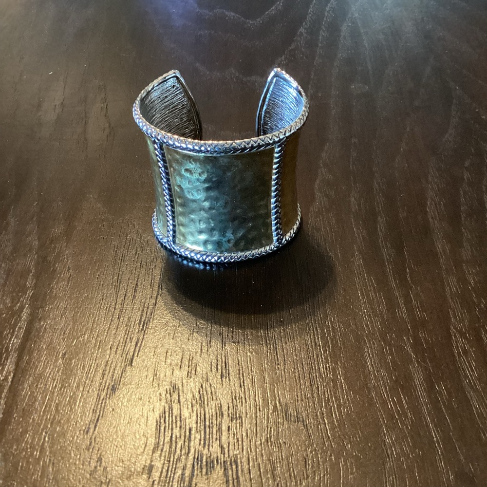 Designer Inspired Gold and Silver Cuff Statement Bracelet
